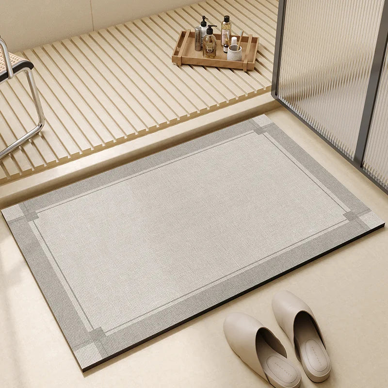 Bath Mat - Quick Dry & Absorbent Non-Slip Diatomaceous Earth