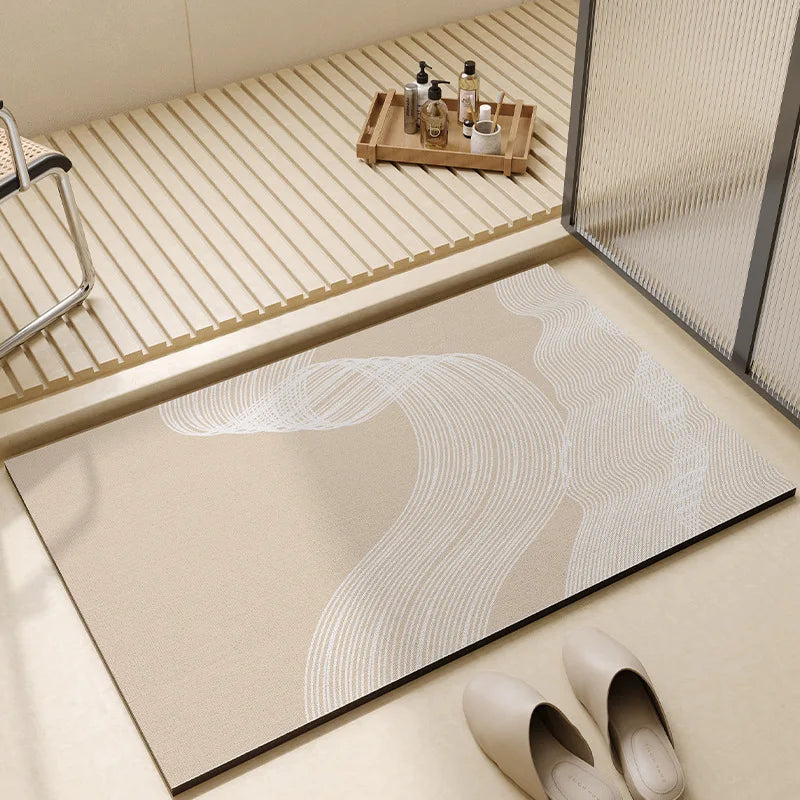 Bath Mat - Quick Dry & Absorbent Non-Slip Diatomaceous Earth