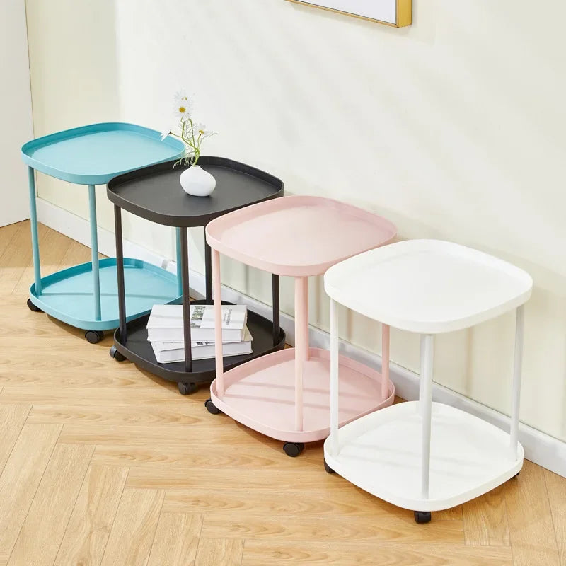 Portable Side Table: Space-Saving Round Accent