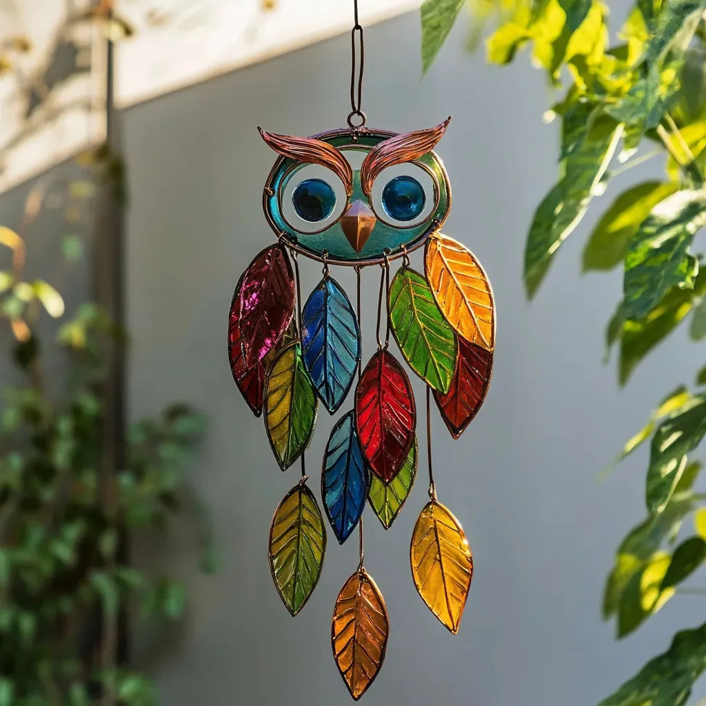 Cute Home Decor Owl Ornament Sun Catcher For Home Room Decor Kids Room