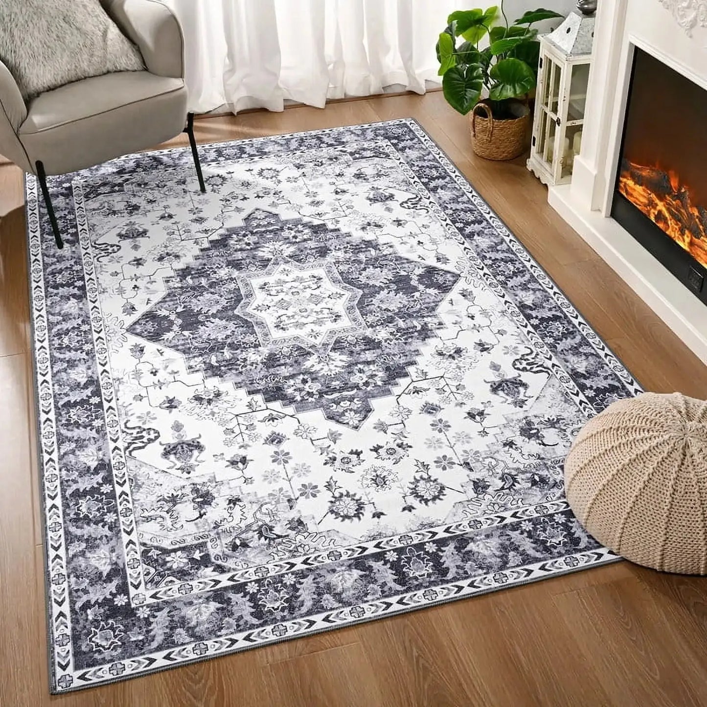 Vintage Persian Rug - Soft Boho Carpet for Any Room