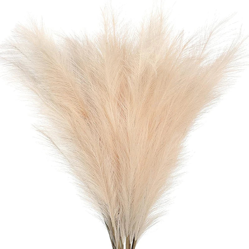 3D Printed Minimalist Flower Vase - White Pampas Grass Decor