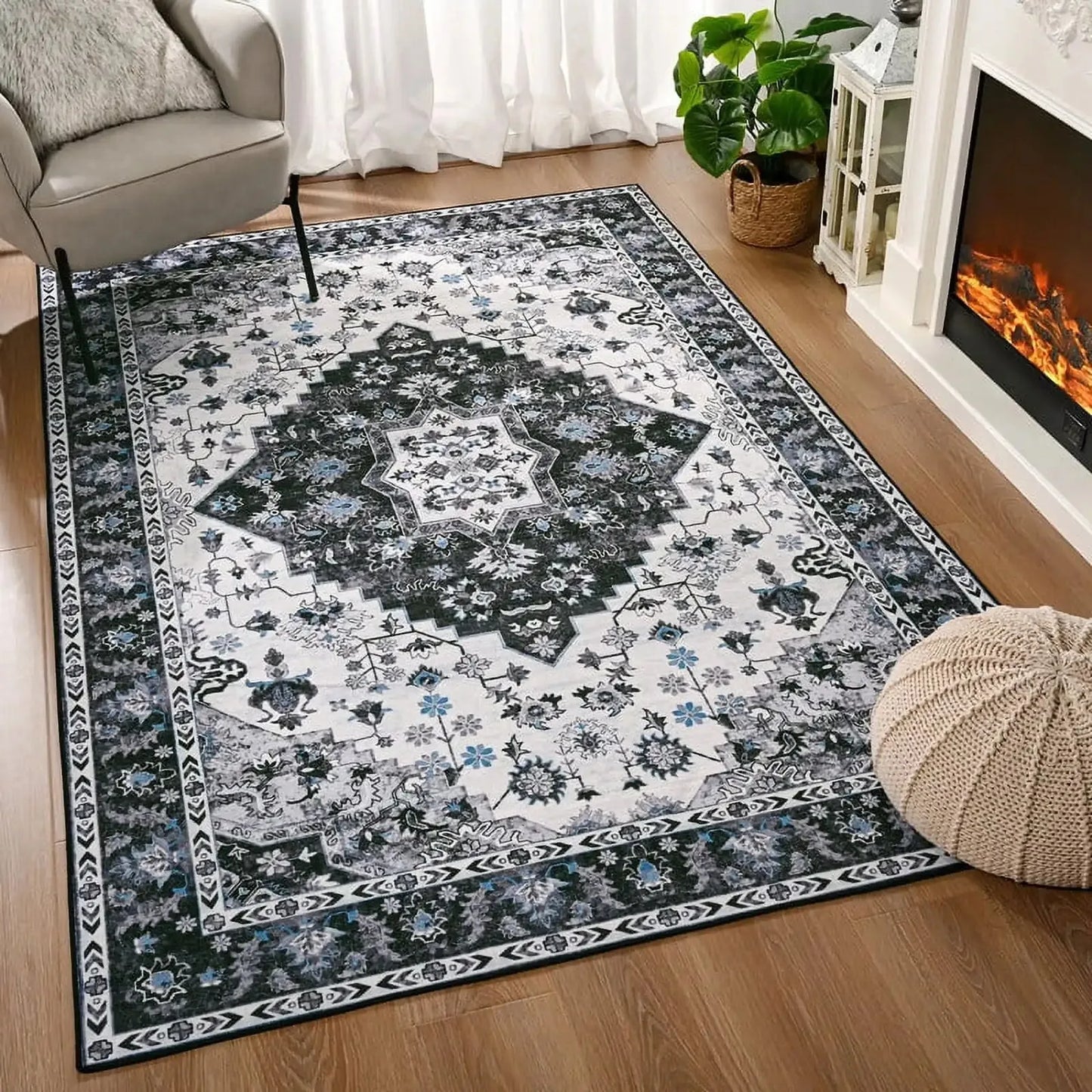 Vintage Persian Rug - Soft Boho Carpet for Any Room