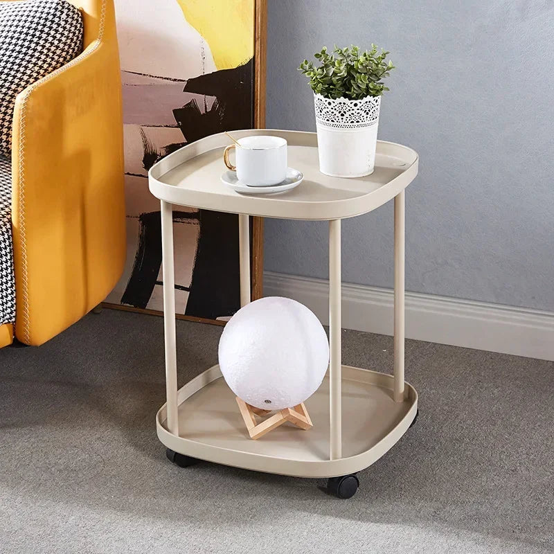 Portable Side Table: Space-Saving Round Accent