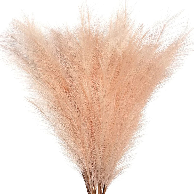 3D Printed Minimalist Flower Vase - White Pampas Grass Decor