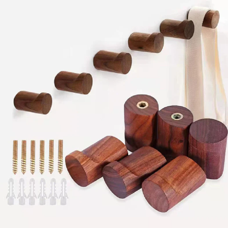 Walnut Hook Modern Wall Mounted Coat & Towel Hanger
