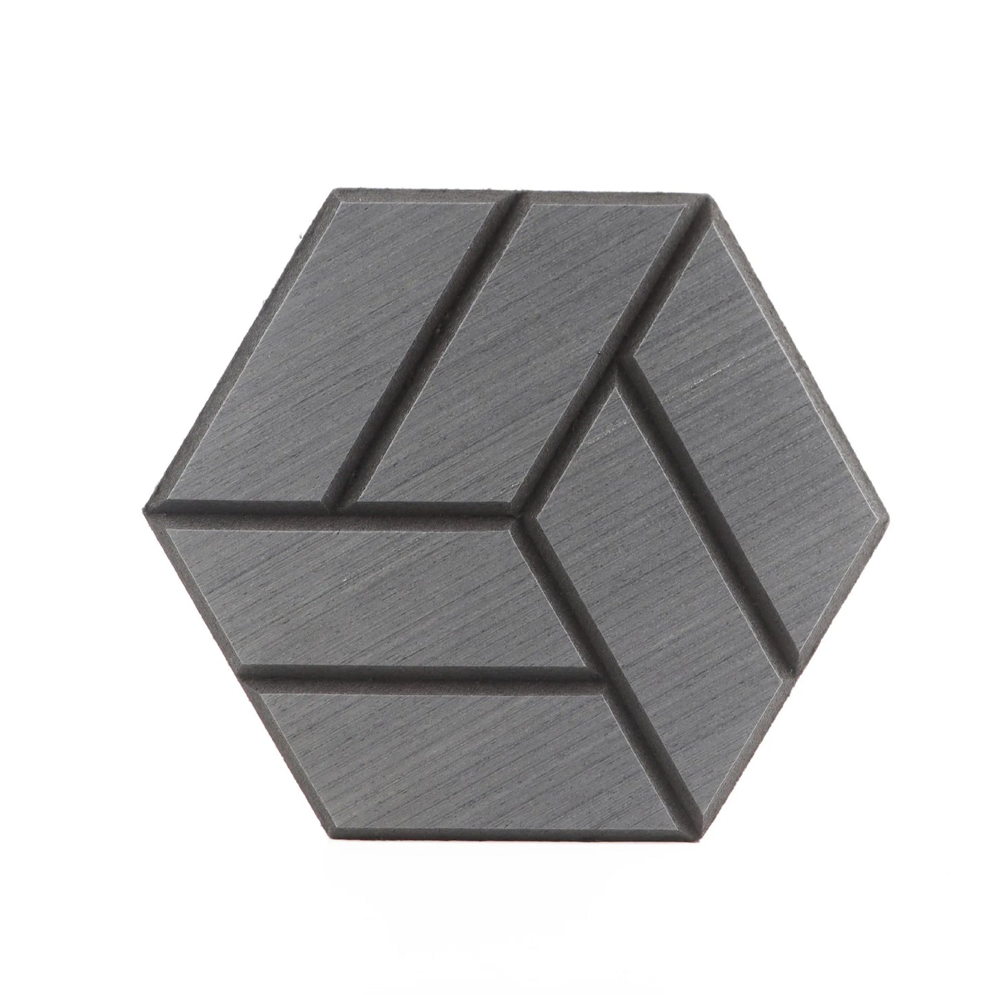 Polyester Soundproof Panels - Wood Grain Hexagonal Acoustic Decor