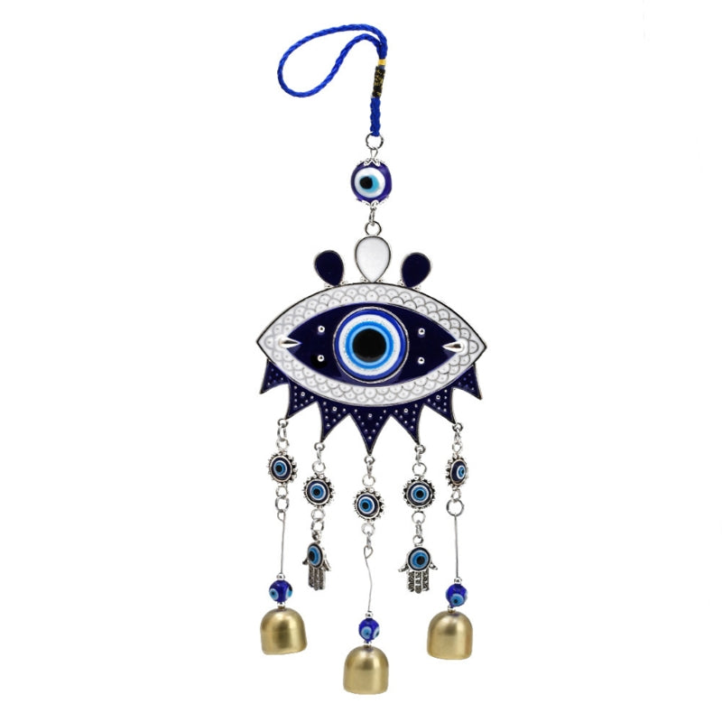 Wind Chimes - Blue Evil Eye Handcrafted Home Decor Gift