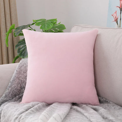 Nordic Plush Pillow Cover: Large Square Sofa Bed Decor