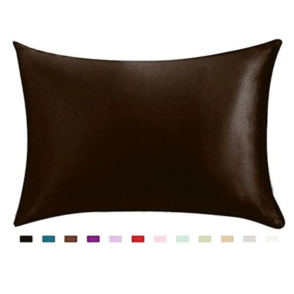 Silky Satin Hair Pillowcase - Standard Queen, 100% Beauty Care