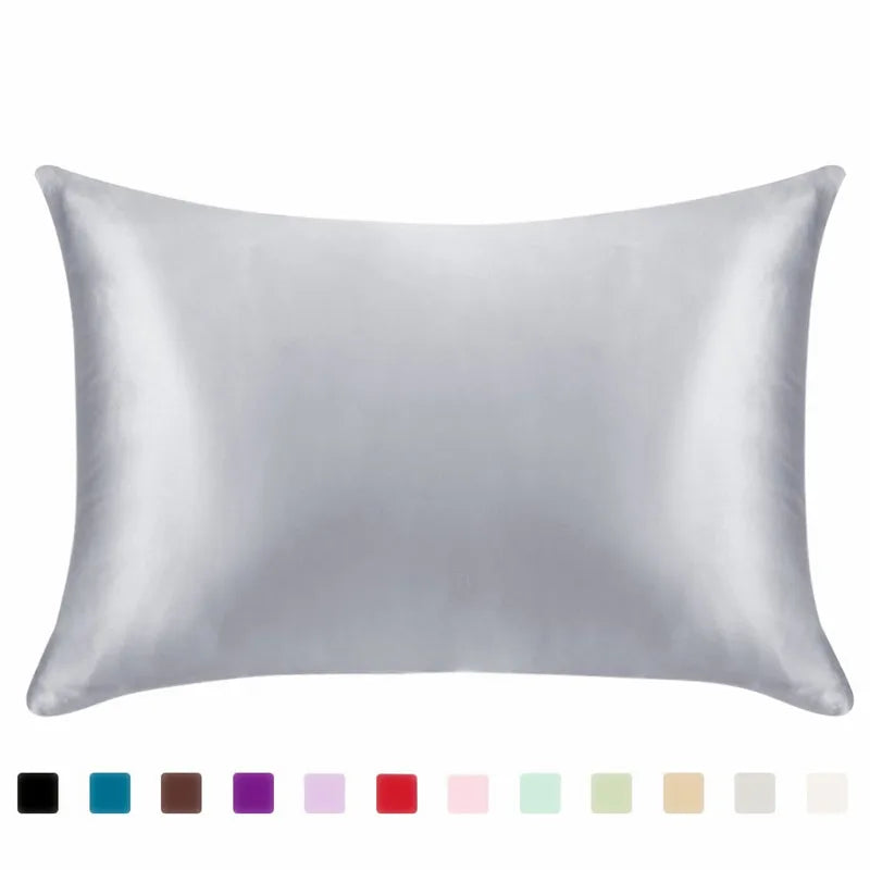 Silky Satin Hair Pillowcase - Standard Queen, 100% Beauty Care