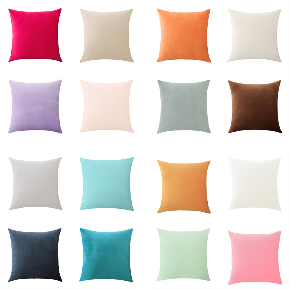 Nordic Plush Pillow Cover: Large Square Sofa Bed Decor