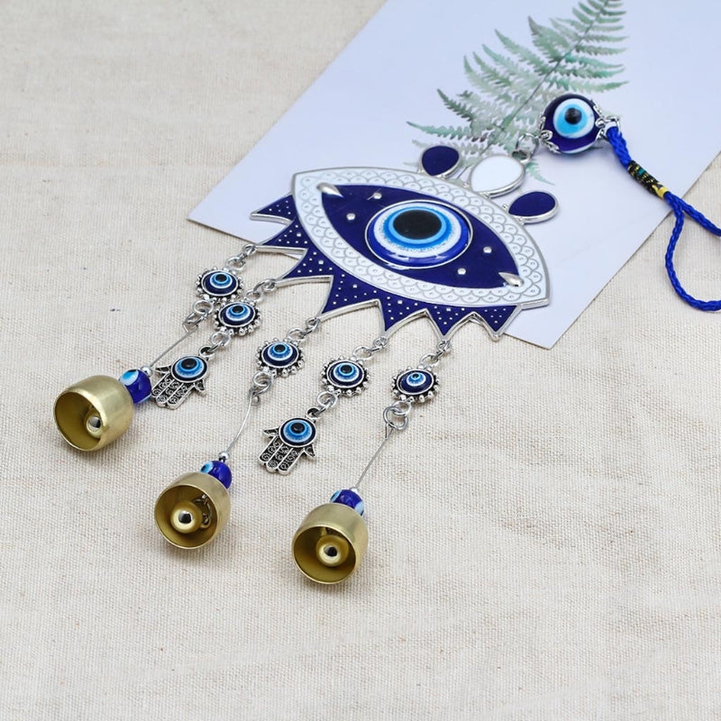 Wind Chimes - Blue Evil Eye Handcrafted Home Decor Gift