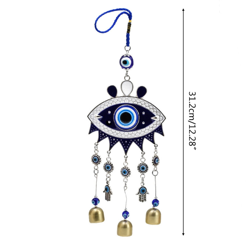 Wind Chimes - Blue Evil Eye Handcrafted Home Decor Gift