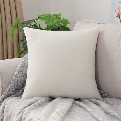 Nordic Plush Pillow Cover: Large Square Sofa Bed Decor