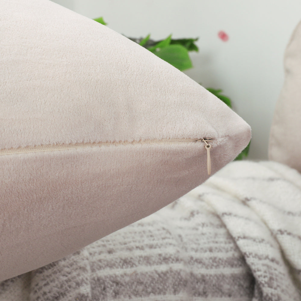 Nordic Plush Pillow Cover: Large Square Sofa Bed Decor