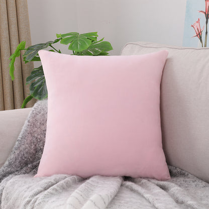 Nordic Plush Pillow Cover: Large Square Sofa Bed Decor