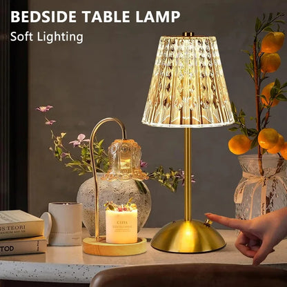 Cordless Touch Lamp: Dimmable, 3 Colors, Battery Operated