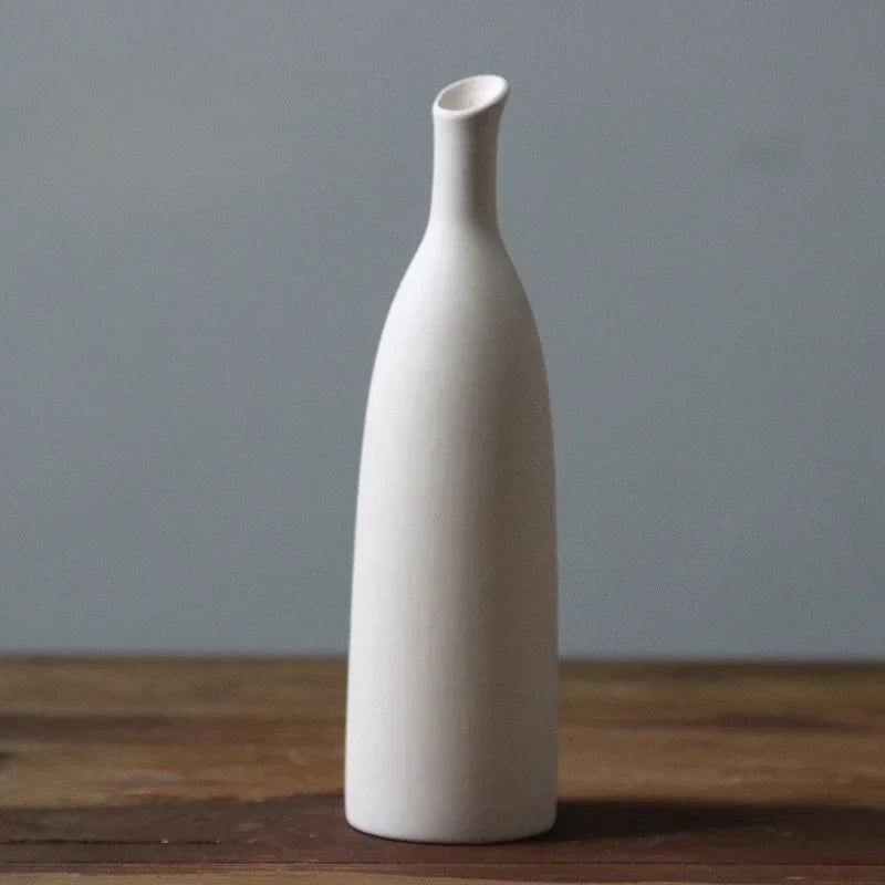 Ceramic Vase: Nordic Minimalist Decor for Home Photography