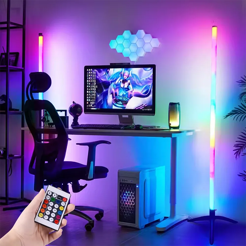 RGB Corner Floor Lamp - App Controlled & Musical Dimmable