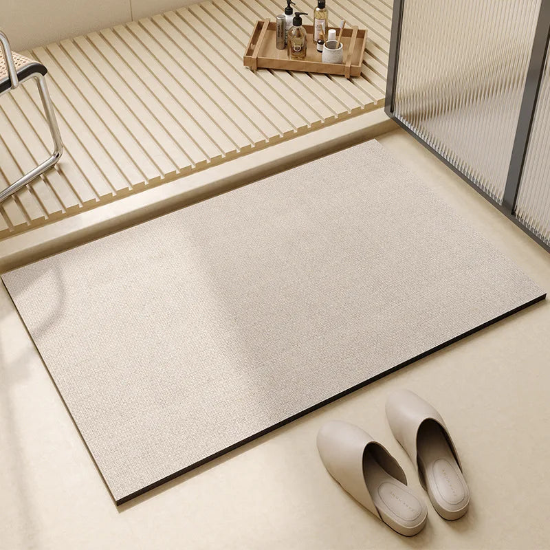 Bath Mat - Quick Dry & Absorbent Non-Slip Diatomaceous Earth 