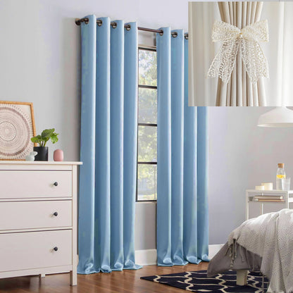 Yellow Blackout Curtains with Black TPU Interlining
