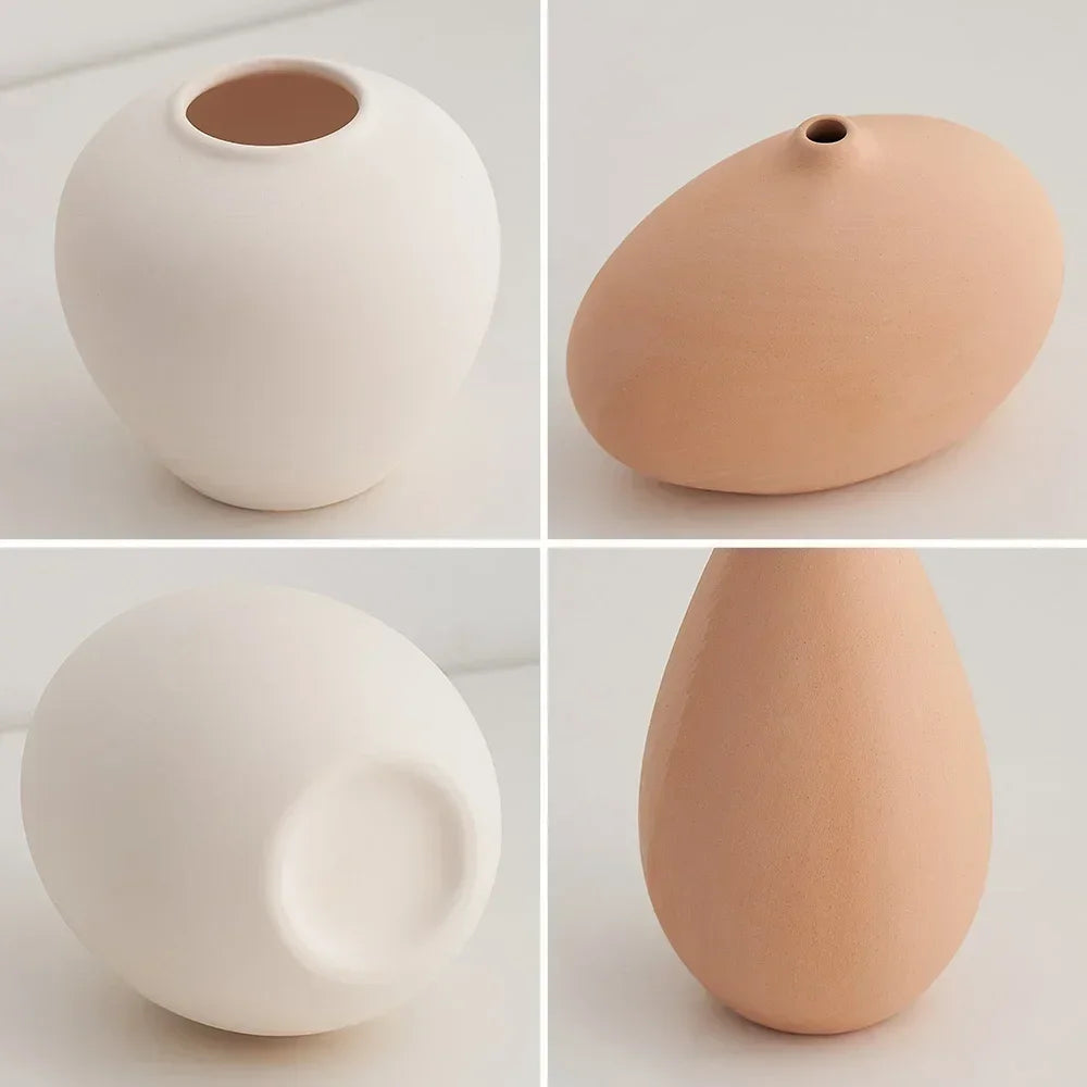 Ceramic Vase: Nordic Minimalist Decor for Home Photography