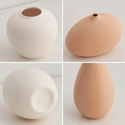 Ceramic Vase: Nordic Minimalist Decor for Home Photography