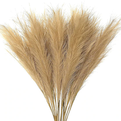 3D Printed Minimalist Flower Vase - White Pampas Grass Decor