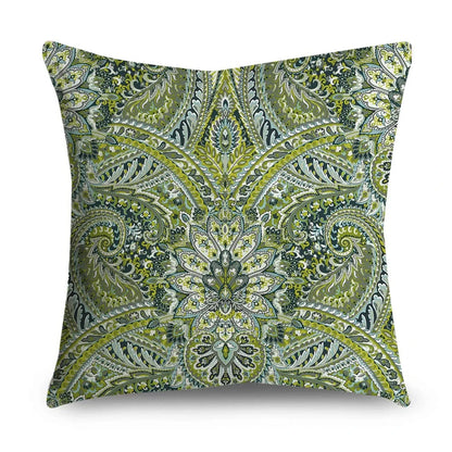 Pillowcase: Green Pattern Home Decor Cushion Cover