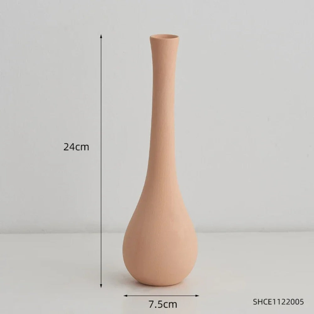 Ceramic Vase: Nordic Minimalist Decor for Home Photography