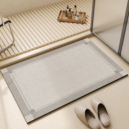 Bath Mat - Quick Dry & Absorbent Non-Slip Diatomaceous Earth 