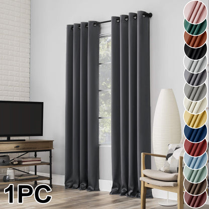 Yellow Blackout Curtains with Black TPU Interlining