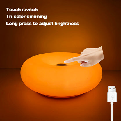 Bauhaus USB Table Lamp - Modern Donut Ambient Light