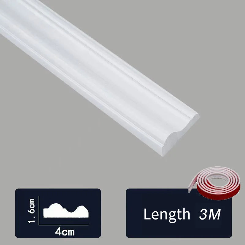 White W-40mm L-3M