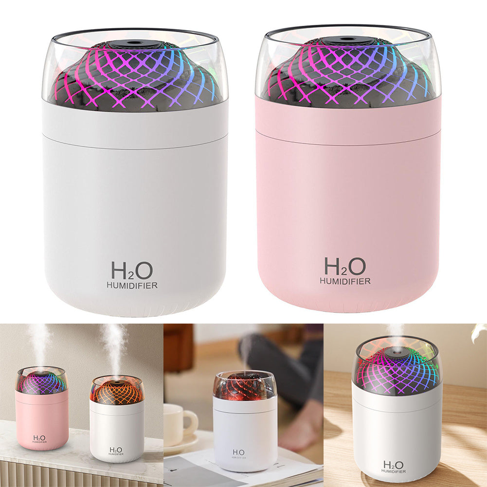 Humidifier: 500ml USB Air Humidifier with Night Light & Timer