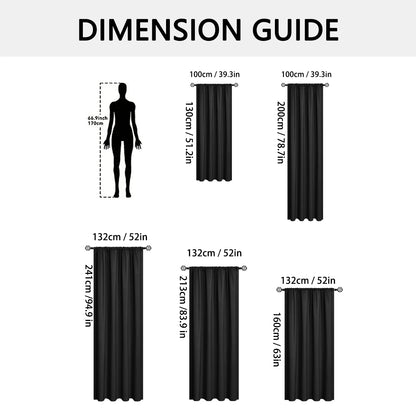 Blackout Curtain Rod Pocket - Perfect for Living Room & Bedroom