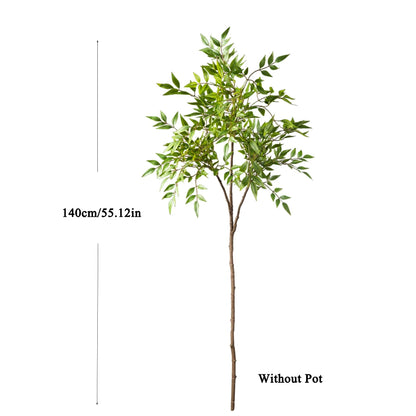 75cm Largen Fake Nandina Tree Artificial Palm Plants Plastic Green Bamboo Plant Faux Sumac Tree For Home Garden Office Decor