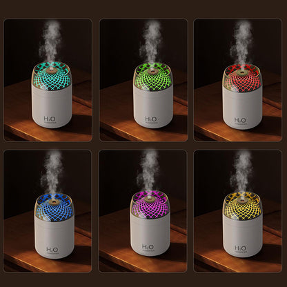 Humidifier: 500ml USB Air Humidifier with Night Light & Timer