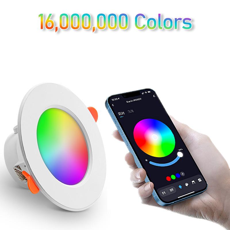 RGB LED Downlight 10W - APP & Remote Color Changing