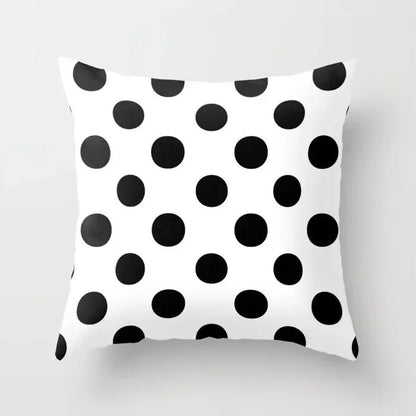 Pillow Cover - Modern Nordic Geometric Black White Design
