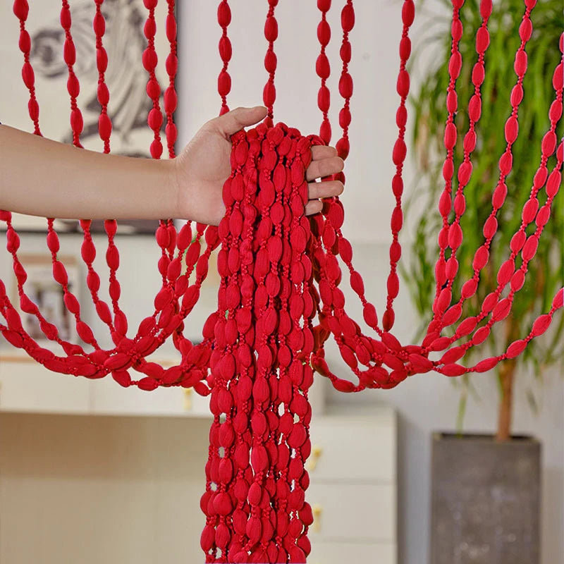 Polyester Beaded Curtains - Elegant Room Divider Decor