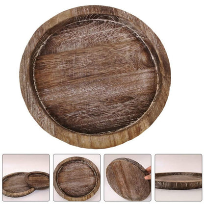 Wooden Tray Multi-Purpose: Fruit, Candle Holder, Farmhouse