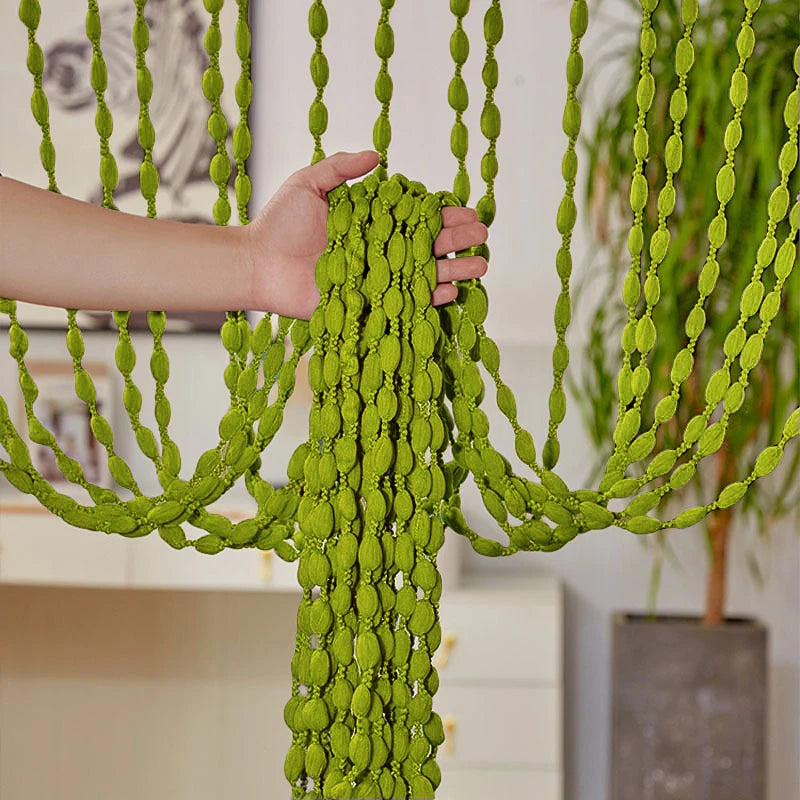 Polyester Beaded Curtains - Elegant Room Divider Decor