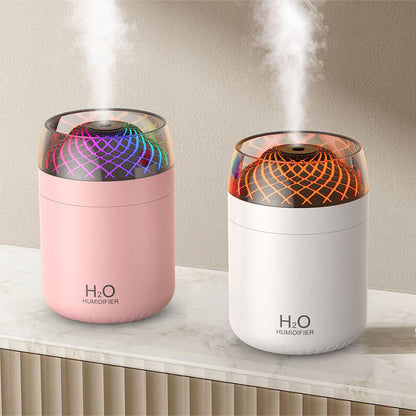 Humidifier: 500ml USB Air Humidifier with Night Light & Timer