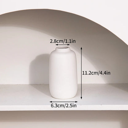 Ceramic Flower Vase Retro Table Decor for Dried Flowers