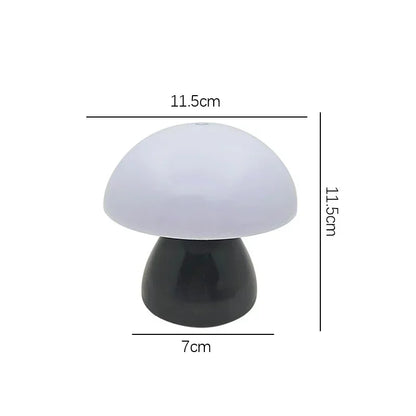 Table Lamp: LED Mushroom Lamp - Touch Dimmer, USB Night Light