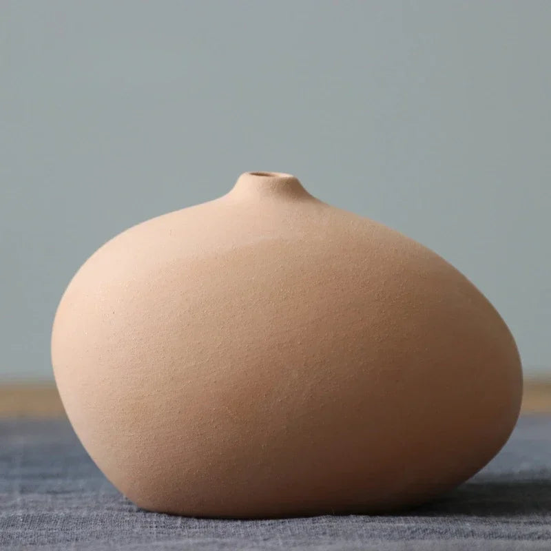 Ceramic Vase: Nordic Minimalist Decor for Home Photography