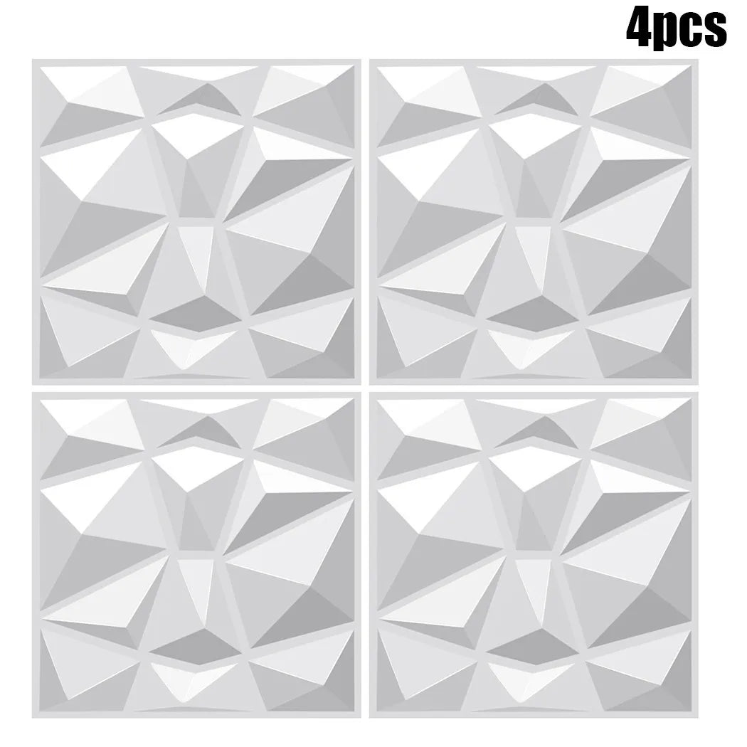 3D Wall Panels: Waterproof 30x30cm Wall Decor for Living Room