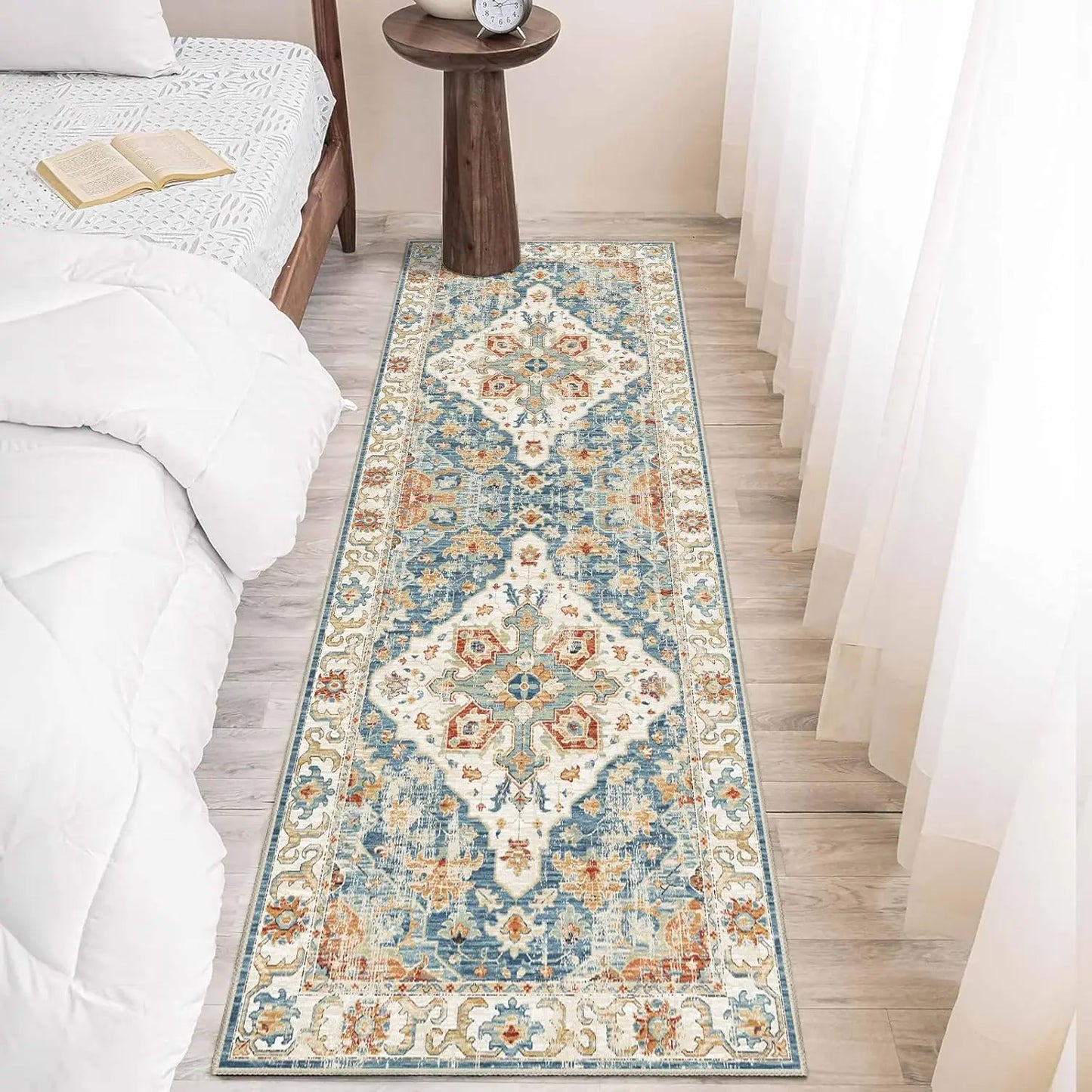 Bohemian Runner Rug - Soft, Anti-Slip Kitchen Carpet
